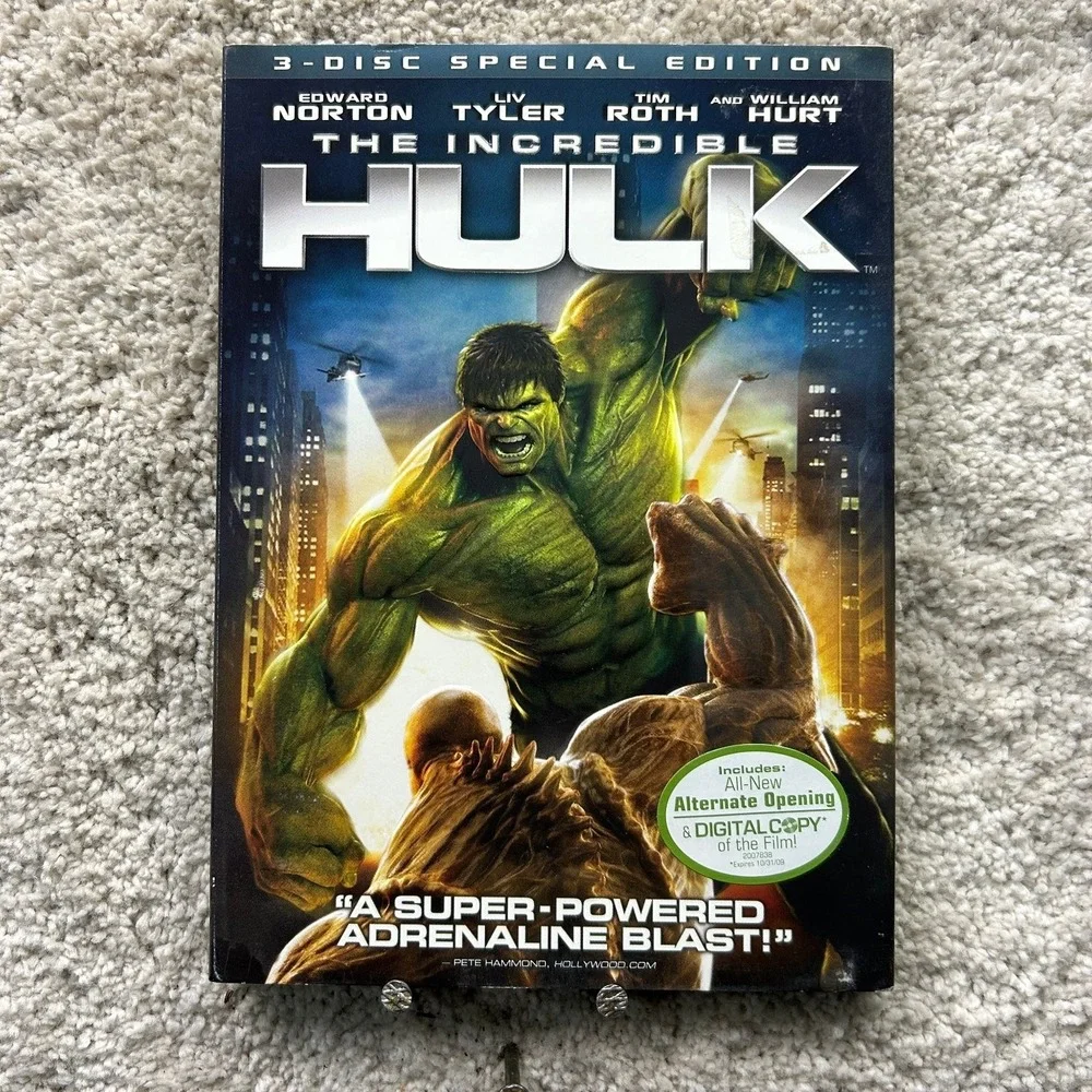 The Incredible Hulk‎ DVD 2008 3-Disc Special Edition Edward Norton Louis